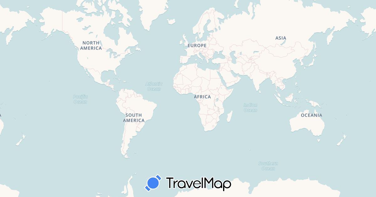 TravelMap itinerary: driving in Venezuela (South America)